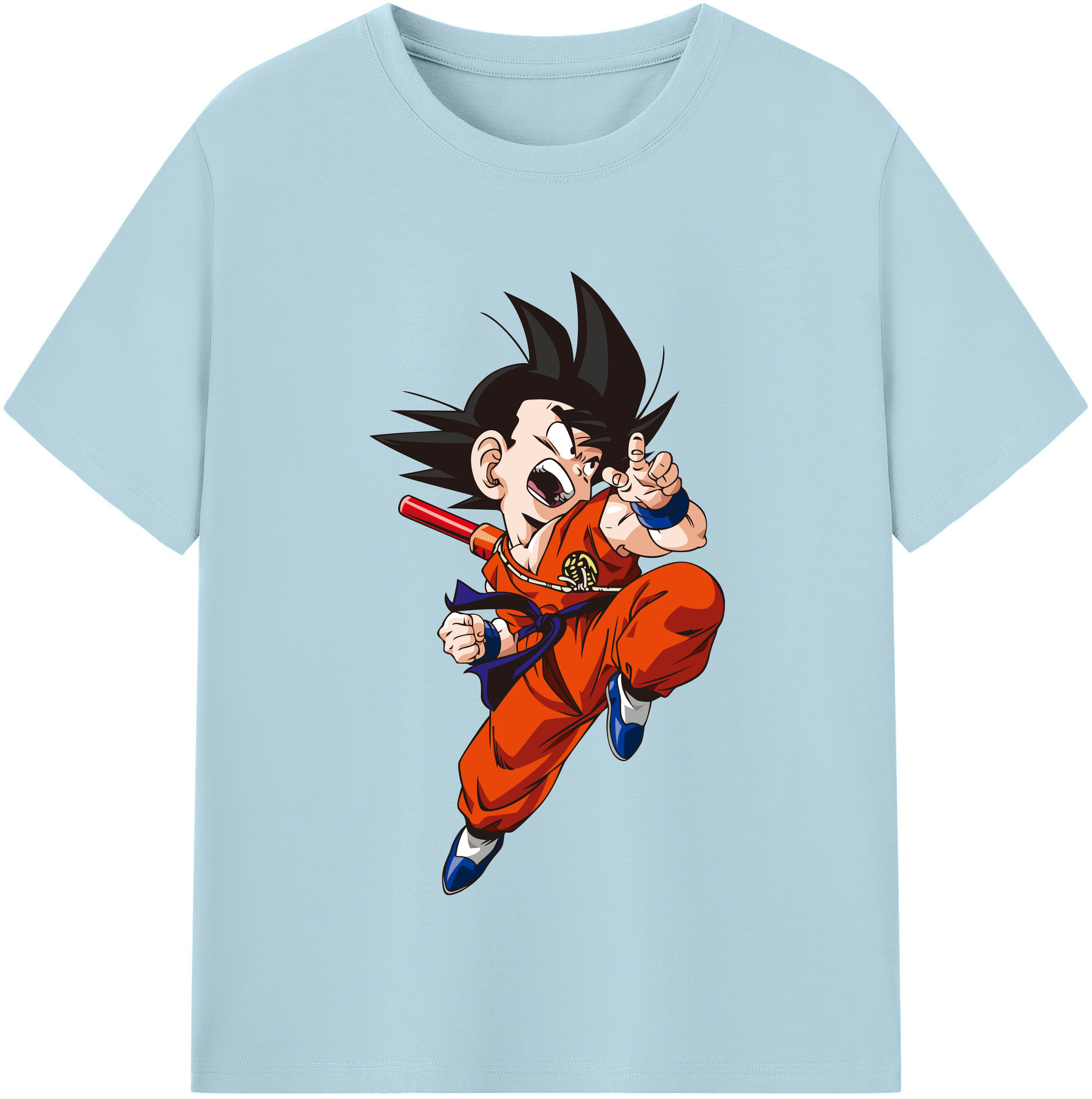 （画像用） ドラゴンボール 孫悟空（そん ごくう）Son Goku カカロット DRAGON BALL Kakarotto 綿100％半袖Tシャツ（フロントプリント）